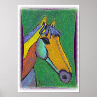 Póster Pony pintado - huella occidental