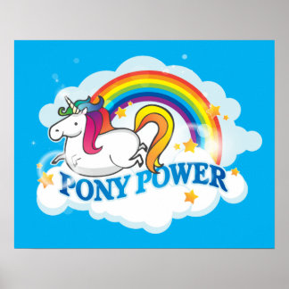 Póster Pony Power Unicorn