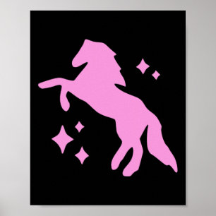 Póster Pony Y Heels Lover Clubs De Chicas Rosados Disco N