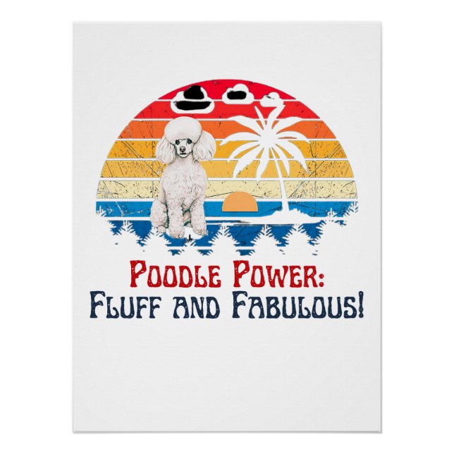 Póster Poodle (Anverso)