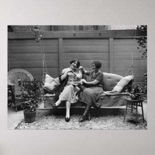 Póster Poodle Playtime, años 20