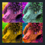 Póster Poodle Pop Art Colorous Style<br><div class="desc">Retrato de arte pop colorido al estilo de Poodle. Arte divertido y vibrante para los amantes de los perros.</div>