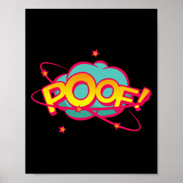 Póster ¡Poof! Sorpresa del cómico pop pop Art