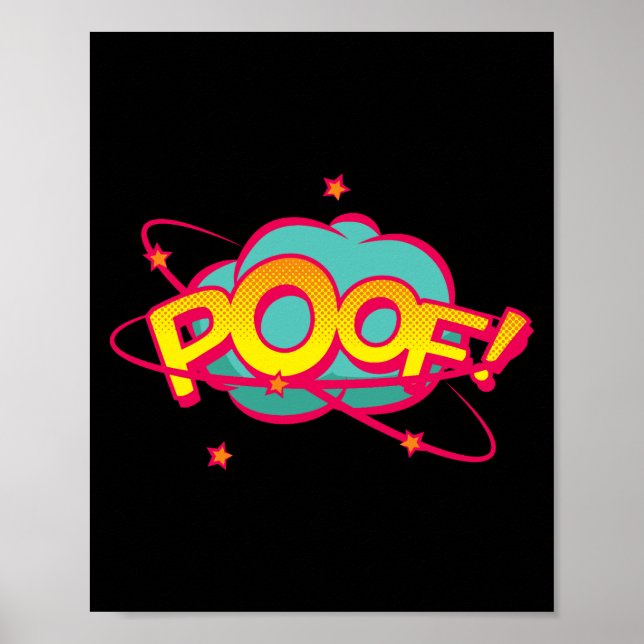 Póster ¡Poof! Sorpresa del cómico pop pop Art (Frente)