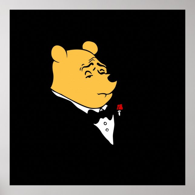 Póster Pooh con Tuxedo (Frente)