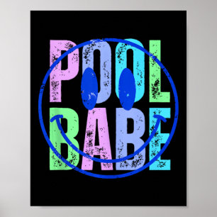 Póster Pool Babe Vintage Family Mateo Divertido Vac de ve