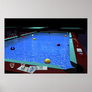 Póster "Pool" - Hermoso Poster Billiards