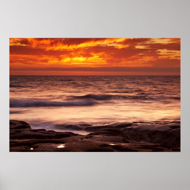 Póster Pools de La Jolla Tide (Frente)