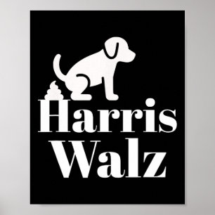 Póster Pooping En Harris Wheimer Divertido Político