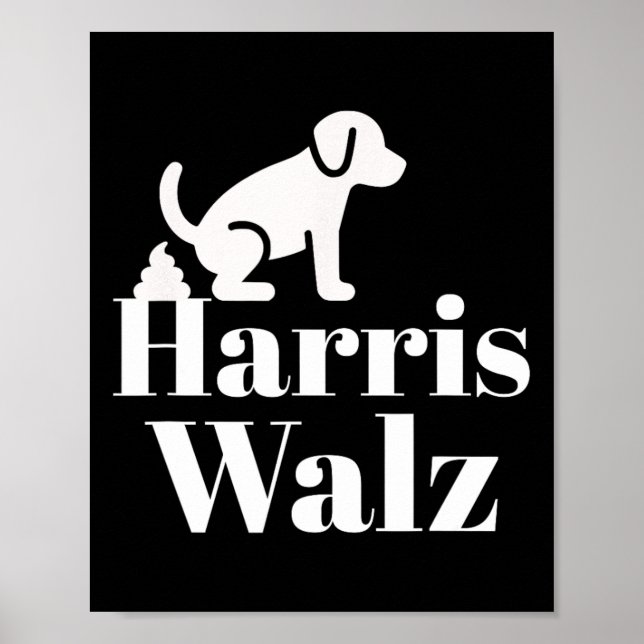 Póster Pooping En Harris Wheimer Divertido Político (Frente)
