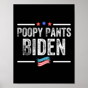 Póster Poopy Pants Biden