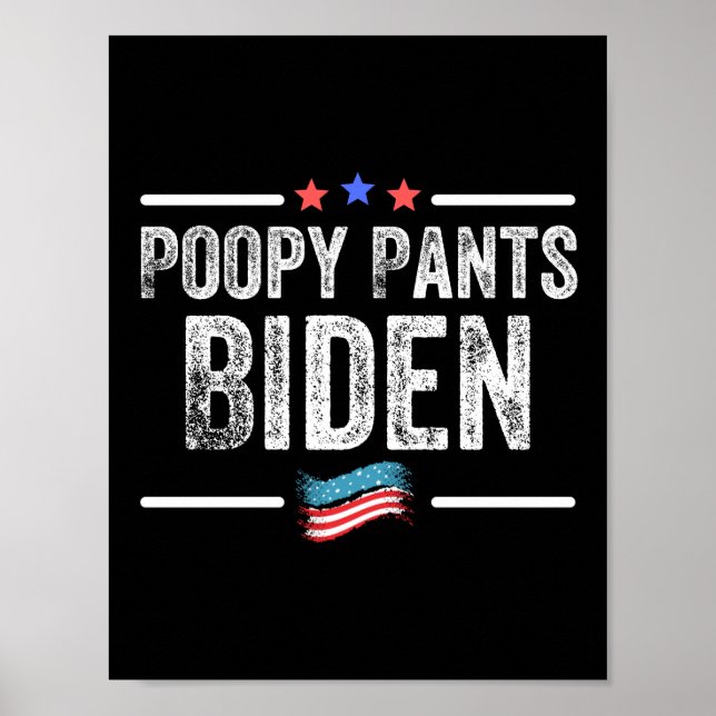Póster Poopy Pants Biden (Frente)