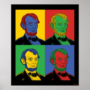 Póster Pop Art Abraham Lincoln