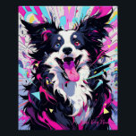 Póster Pop Art Anime Border Collie Dog 001 - Victoria Sas<br><div class="desc">[ Pinturas de arte de ultra alta calidad ] ● Acrílico en papel ● 8.000~10.000 píxeles ● 500 ppp 【Victoria Sasuke|Ilustradora del anime japonés y los perros Kawaii. Dibuja perros alegres y expresivos al estilo colorido y POP. Estas pinturas animarán tu vida diaria.</div>
