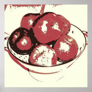 Póster Pop Art Apples