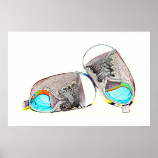Póster Pop Art Baby Shoes