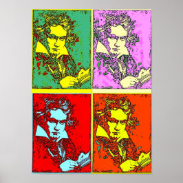 Póster Pop Art Beethoven