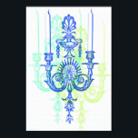 Póster Pop Art Candle Sconce Estilo Vintage Art Imprimir<br><div class="desc">My original photograph of an antique candelabra wall sconce is featured on this pop art poster. Photograph was given special effects for a graphic pop art and modernistic style. This would look great framed in a white matte and a vibrant blue frame in a home or office! Size is 13"...</div>