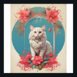 Póster Pop Art cat Foto Moderno de moda<br><div class="desc">Pop Art cat Foto Moderno de moda Retro Color Block Poster descarga instantánea</div>