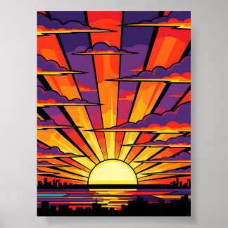 Póster Pop-Art de Sunset