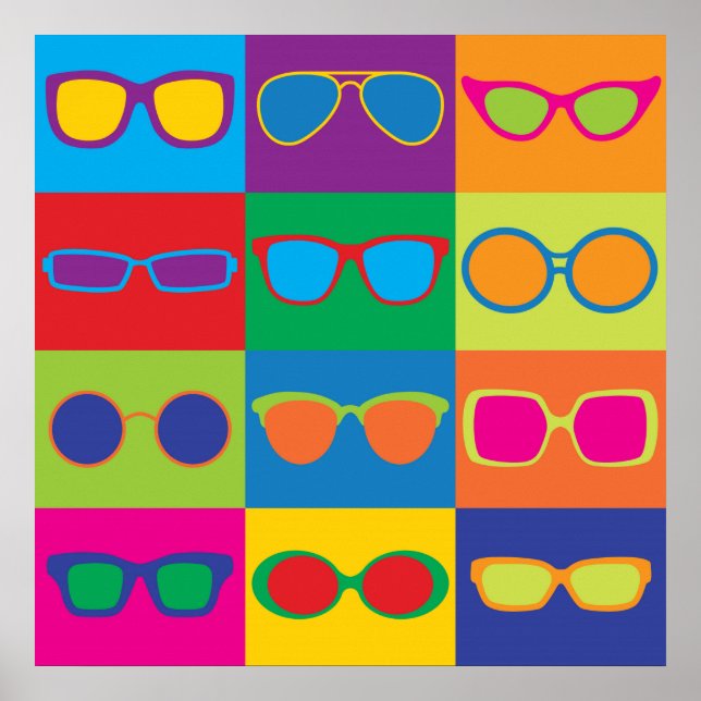 Póster Pop Art Eyeglasses (Frente)