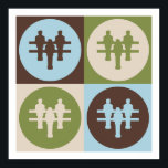 Póster Pop Art Foosball<br><div class="desc">Pop Art Foosball. Obtén este divertido diseño con tu pasatiempo,  ocupación u obsesión con grandes camisetas,  pegatinas y mucho más. ¡También hacen grandes regalos!</div>