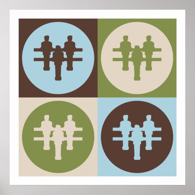 Póster Pop Art Foosball (Frente)