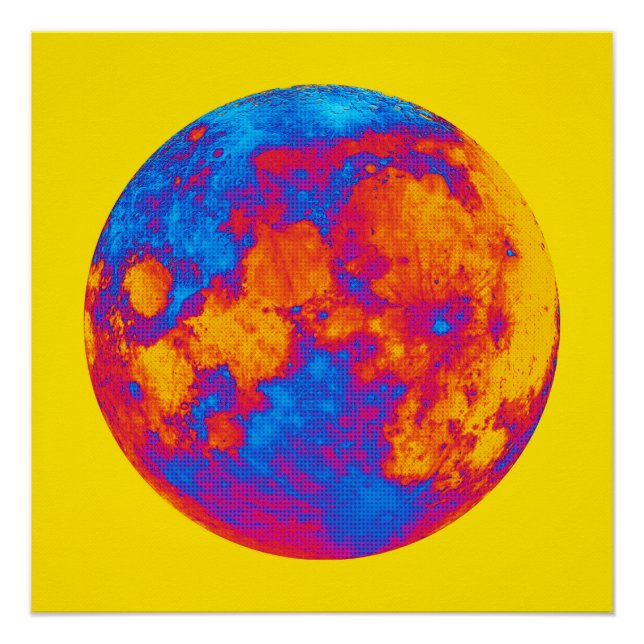 Póster Pop Art Full Moon (Anverso)