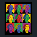 Póster Pop Art George Washington<br><div class="desc">La gráfica de arte "Pop Art George Washington" diseñada por bCreative muestra una portada icónica de George Washington en una obra de arte pop de nueve paneles. ¡Esto es un gran regalo para la familia, los amigos o un regalo para usted mismo! Este gráfico divertido es una gran adición al...</div>