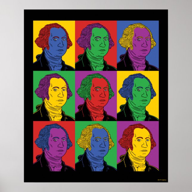 Póster Pop Art George Washington (Frente)