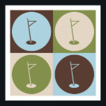 Póster Pop Art Golf<br><div class="desc">Pop Art Golf. Obtén este divertido diseño con tu pasatiempo,  ocupación u obsesión con grandes camisetas,  pegatinas y mucho más. ¡También hacen grandes regalos!</div>