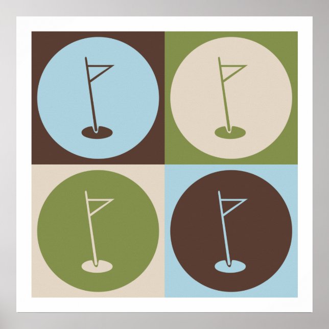 Póster Pop Art Golf (Frente)