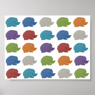 Póster Pop Art Hedgehog