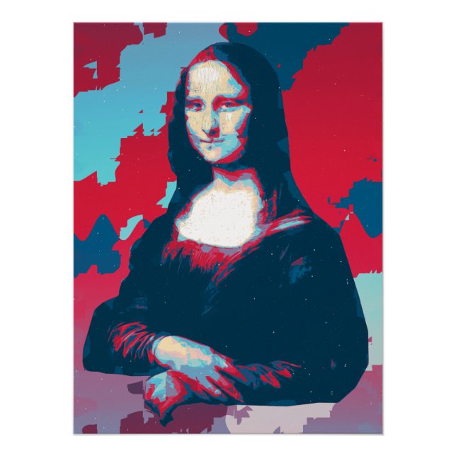 Póster Pop Art Interpretation of Mona Lisa (Anverso)
