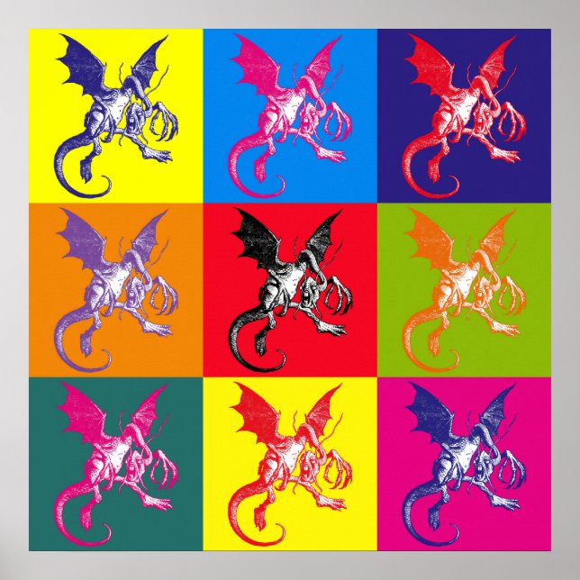 Póster Pop Art Jabberwocky (Frente)