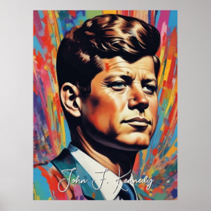 Póster Pop Art Jack JFK John F. Kennedy