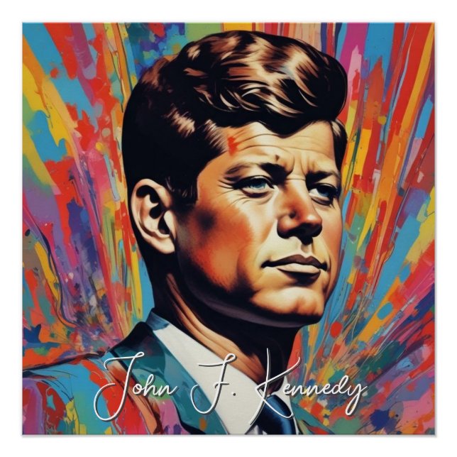 Póster Pop Art Jack JFK John F. Kennedy (Anverso)