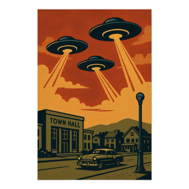 Póster Pop Art MCM Alien Invasion (Anverso)