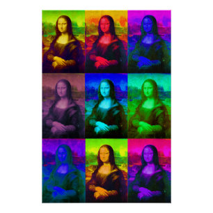 Póster Pop Art Mona Lisa