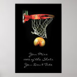 Póster Pop Art Motivational Quote Basketball Print<br><div class="desc">I Love This Game. Popular Sports - Basketball Game Ball Image.</div>