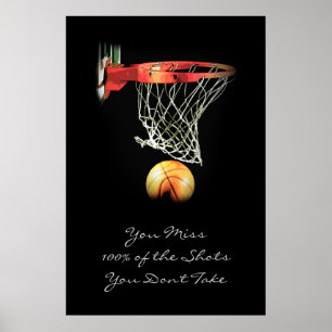 Póster Pop Art Motivational Quote Basketball Print