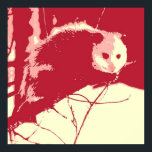 Póster Pop Art Opossum<br><div class="desc">arte pop opossum</div>