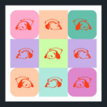 Póster Pop Art Panda Bear Mix<br><div class="desc">Pop Art Panda Bear Mix.</div>