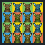 Póster Pop-Art Personalizado australiano de perro Kelpie<br><div class="desc">Pop-Art Personalizado Kelpie australiano</div>