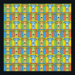 Póster Pop-Art Personalizado de perro de Greyhound<br><div class="desc">Pop-Art Personalizado de Greyhound en Italia</div>
