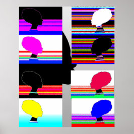 Póster Pop Art Silhouettes