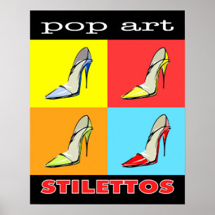 Póster Pop Art Stilettos 16x20 Poster