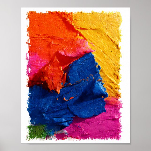 Póster Pop Gráfico Moderno: Fragmentación Abstracta (Frente)