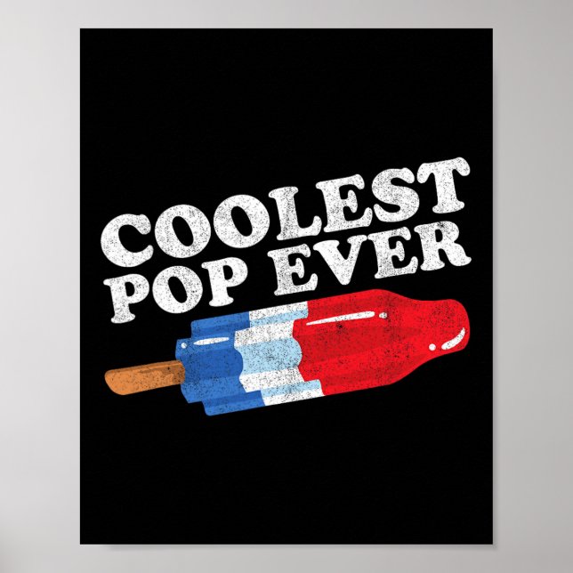 Póster Pop Popsicse Funny Retro Bomba Padres Día Gif (Frente)