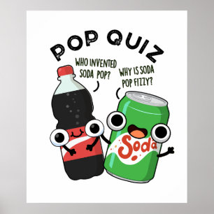 Póster Pop Prueba Graciosa Soda Pop Pun